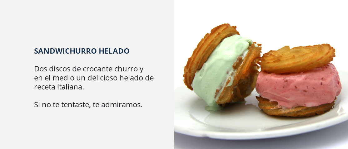 Sandwichurro helado